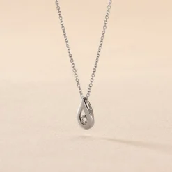 Histoire d'Or Collier Purete Or Blanc Diamant* Colliers|Colliers