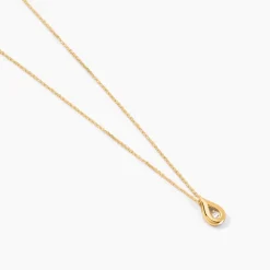 Clearance Histoire d'Or Collier Purete or jaune diamant