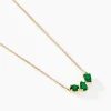 Hot Histoire d'Or Collier Quincey Or Jaune Emeraude