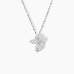 Histoire d'Or Collier Radiant Bloom Argent Blanc Oxyde* Colliers|Colliers