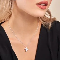 Histoire d'Or Collier Radiant Bloom Argent Blanc Oxyde* Colliers|Colliers