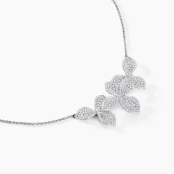 Histoire d'Or Collier Radiant Bloom Argent Blanc Oxyde* Colliers|Colliers