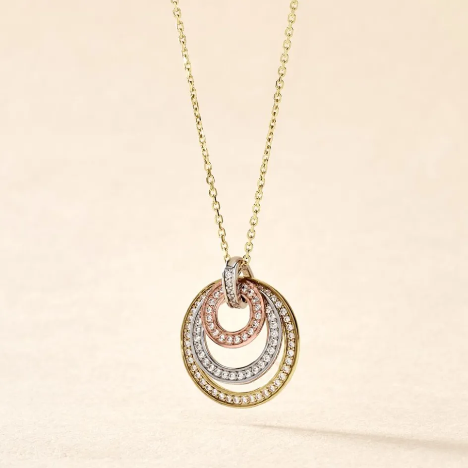 Histoire d'Or Collier Rama Or Tricolore Oxyde De Zirconium* Colliers|Colliers