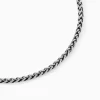 Histoire d'Or Collier Raph Maille Palmier Acier Gris* Colliers|Colliers
