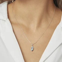 Histoire d'Or Collier Raquel Or Blanc Topaze* Colliers|Colliers