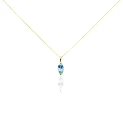 Discount Histoire d'Or Collier Raquel Or Jaune Topaze or jaune topaze bleue