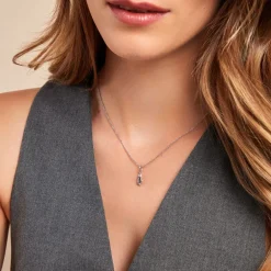 Hot Histoire d'Or Collier Raven Argent Blanc