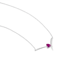 Discount Histoire d'Or Collier Renaldine or blanc rubis