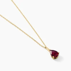 New Histoire d'Or Collier Rhodolite Fever Or Jaune Rhodolite