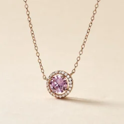 Histoire d'Or Collier Rio Copacabana Argent Rose Oxyde De Zirconium argent rose oxyde rose