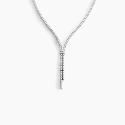 Histoire d'Or Collier River Or Blanc Diamant* Colliers|Colliers