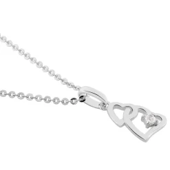 Outlet Histoire d'Or Collier Roma Argent Blanc Oxyde De Zirconium