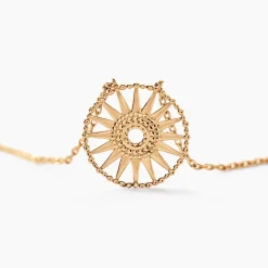 New Histoire d'Or Collier Rosae Plaque Or Jaune