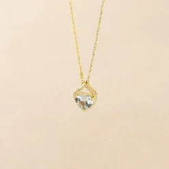 New Histoire d'Or Collier Rosaline Or Jaune Topaze Et Oxyde De Zirconium or jaune topaze blanche