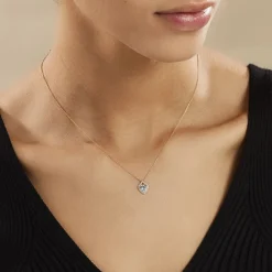 New Histoire d'Or Collier Rosaline Or Jaune Topaze Et Oxyde De Zirconium or jaune topaze blanche