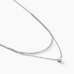 Histoire d'Or Collier Ruth Argent Blanc Oxyde De Zirconium* Colliers|Colliers Doubles Et Triples Chaînes