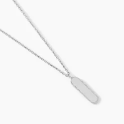 New Histoire d'Or Collier Saddie Argent Blanc