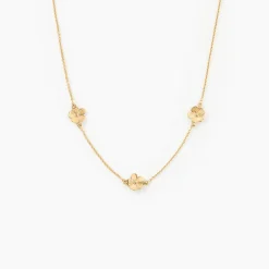 Hot Histoire d'Or Collier Sakura Love Or Jaune Oxyde De Zirconium