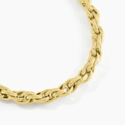 New Histoire d'Or Collier Santa Cruz Acier Jaune