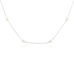 Clearance Histoire d'Or Collier Sautoir Argent Gaspar Perles De Culture 7-8mm 73cm