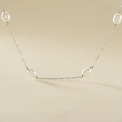 Clearance Histoire d'Or Collier Sautoir Argent Gaspar Perles De Culture 7-8mm 73cm