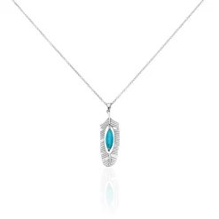 Histoire d'Or Collier Sautoir Dariella Argent Blanc Pierre De Synthese* Colliers|Sautoirs