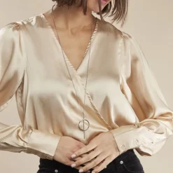 Histoire d'Or Collier Sautoir Timie Acier Blanc* Colliers|Sautoirs