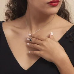 Online Histoire d'Or Collier Saynaae Argent Blanc Perle De Culture argent blanc perle gris