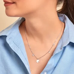 Histoire d'Or Collier Seyma Argent Blanc Oxyde De Zirconium* Colliers|Colliers