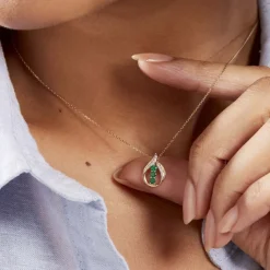 Histoire d'Or Collier Shahara Or Jaune Emeraude* Colliers|Colliers