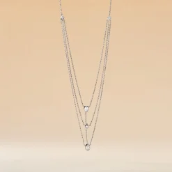 Histoire d'Or Collier Shanene Argent Blanc Oxyde De Zirconium* Colliers|Colliers Doubles Et Triples Chaînes