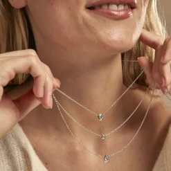 Histoire d'Or Collier Shanene Argent Blanc Oxyde De Zirconium* Colliers|Colliers Doubles Et Triples Chaînes