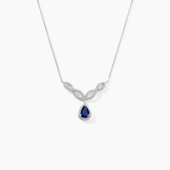 Histoire d'Or Collier Sissi Or Blanc Saphir Diamant* Colliers|Colliers