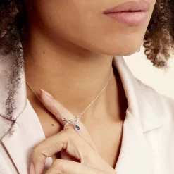 Histoire d'Or Collier Sissi Or Blanc Saphir Diamant* Colliers|Colliers