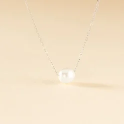 Outlet Histoire d'Or Collier Sissy Or Blanc Perle De Culture or blanc perle nacre