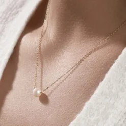 Online Histoire d'Or Collier Sissy Or Jaune Perle De Culture or jaune perle nacre