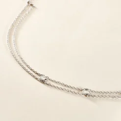 Sale Histoire d'Or Collier Sixties Argent Blanc