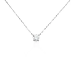 Histoire d'Or Collier Solitaire Victoria Platine Blanc Diamant* Colliers|Colliers
