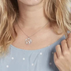 Best Histoire d'Or Collier Soukaina Argent Blanc