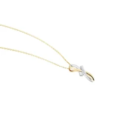 Discount Histoire d'Or Collier Soukayna Or Bicolore Diamant