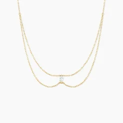 Discount Histoire d'Or Collier Sparkle Or Jaune Oxyde De Zirconium