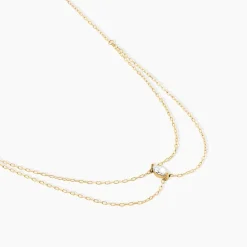 Discount Histoire d'Or Collier Sparkle Or Jaune Oxyde De Zirconium