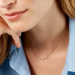 Discount Histoire d'Or Collier Sparkle Or Jaune Oxyde De Zirconium