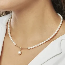 Histoire d'Or Collier Stella-rose Or Jaune Perle De Culture* Colliers|Colliers