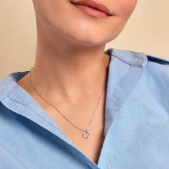 Histoire d'Or Collier Sueda Argent Blanc Oxyde De Zirconium* Colliers|Colliers