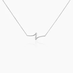 Online Histoire d'Or Collier Suraj Argent Blanc Oxyde De Zirconium