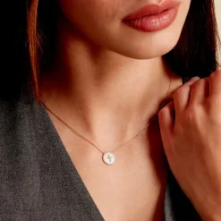 Discount Histoire d'Or Collier Sweet Rosace Or Jaune Oxyde De Zirconium