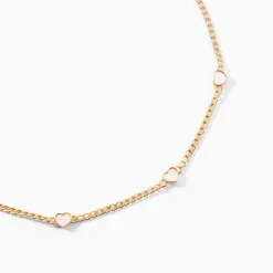 Online Histoire d'Or Collier Sweetheart Or Jaune Nacre