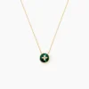 Sale Histoire d'Or Collier Talisman Or Jaune Malachite Diamant