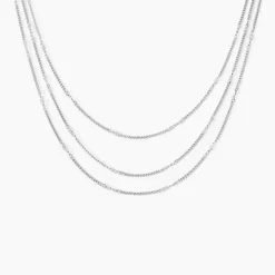 Hot Histoire d'Or Collier Tango Argent Blanc
